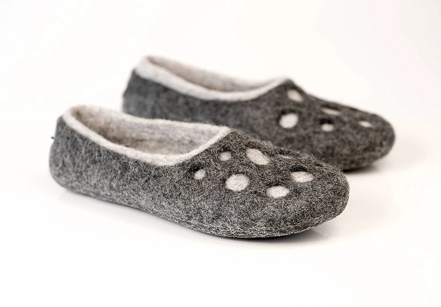 2in1 Craters - Dual-Layered Felted Wool House Slippers for Men