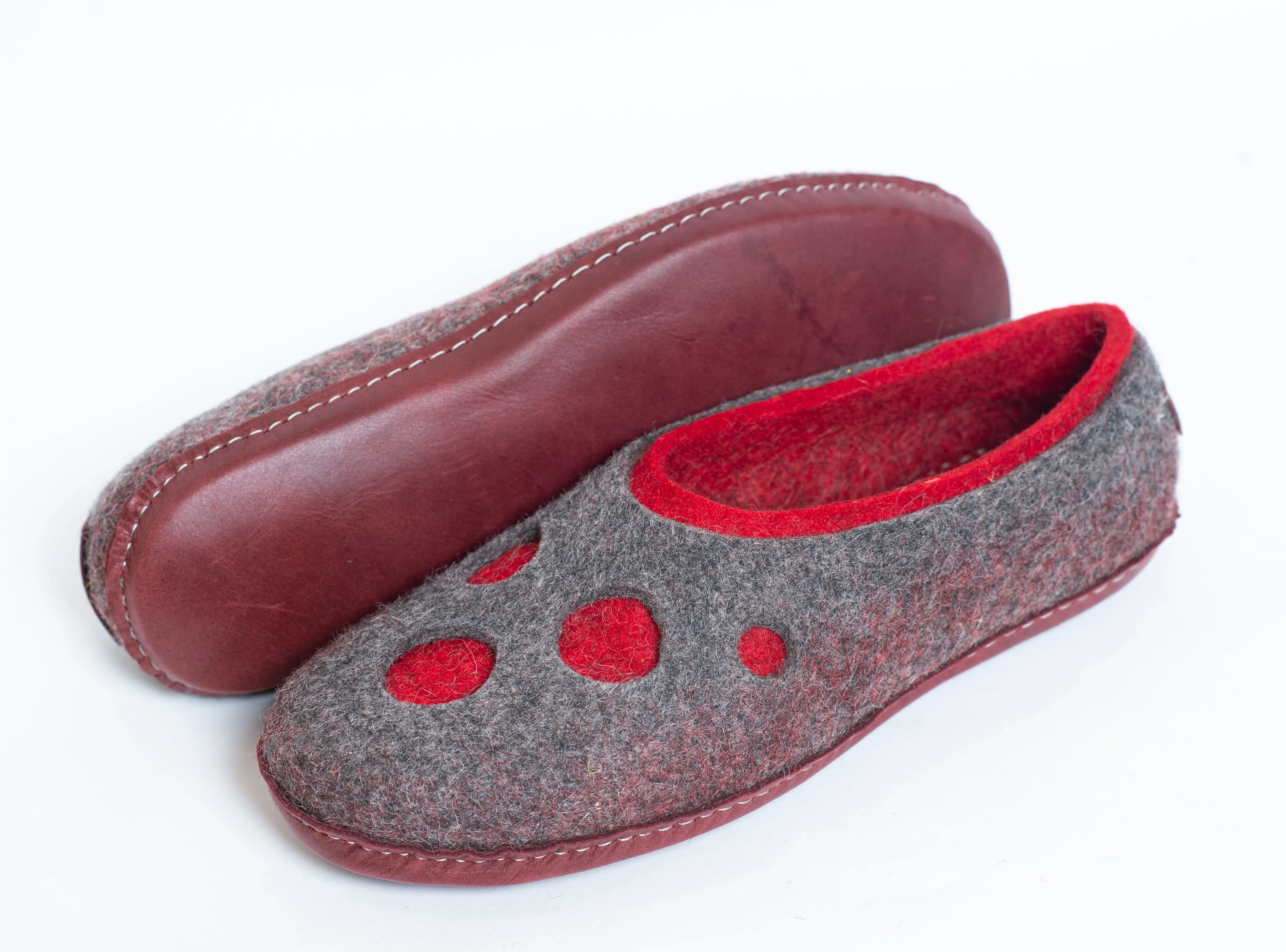 2in1 Craters - Dual-Layered Felted Wool House Slippers for Men