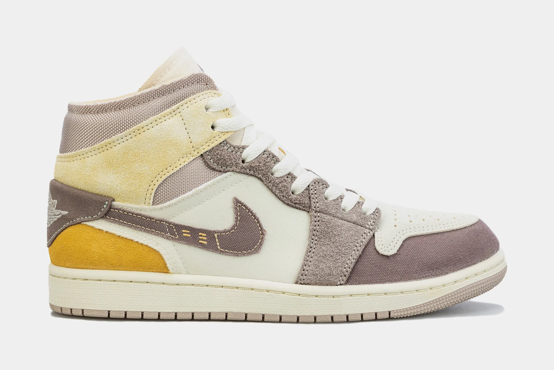 Air Jordan 1 Retro Mid SE Craft Taupe Haze Mens Lifestyle Shoes (Brown/Beige)