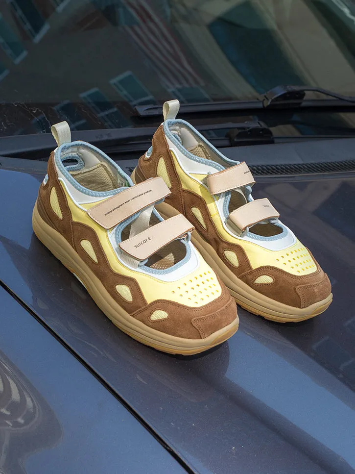 AKK-ab Sneaker, Brown x Yellow