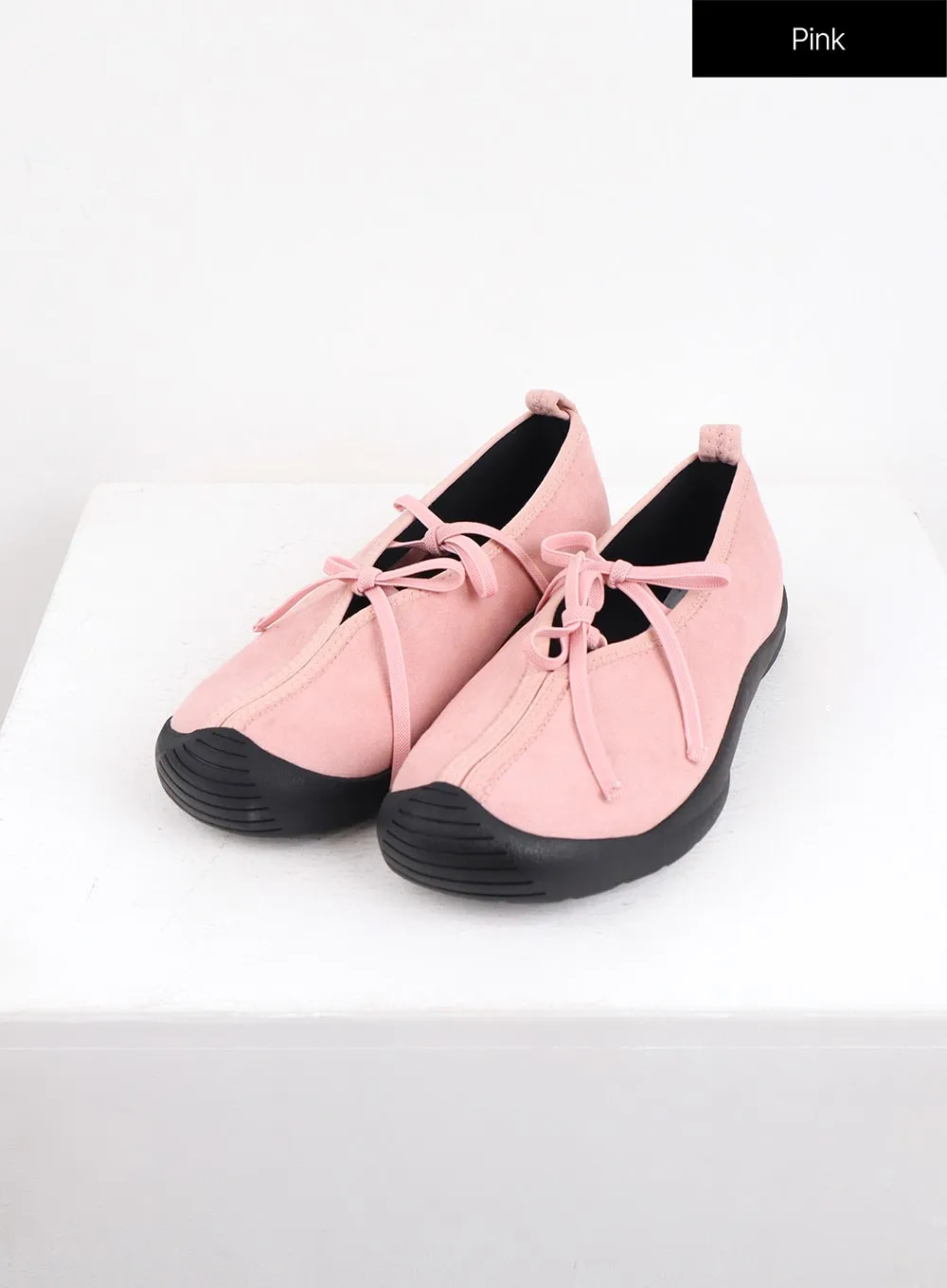 Balletcore Suede Ribbon Sneakers OJ418