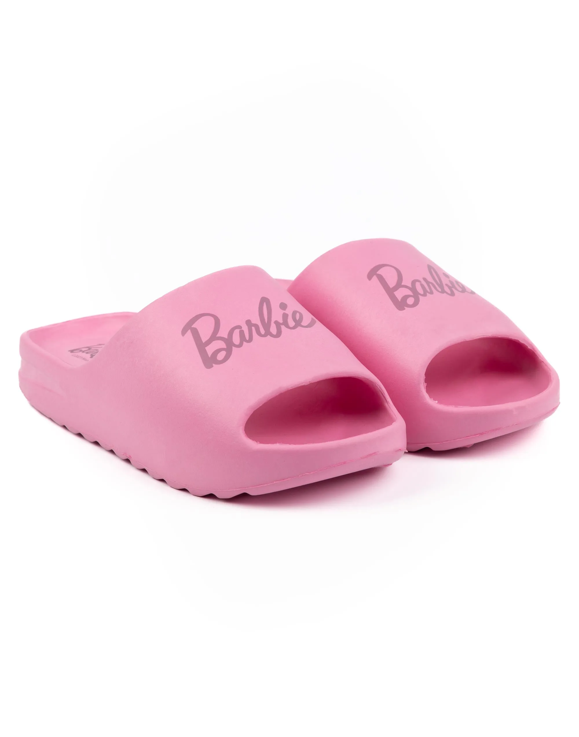 Barbie Womens Pink Summer Sliders Shoes