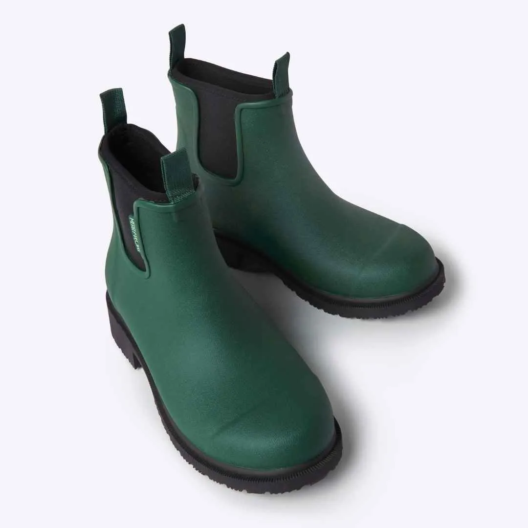 Bobbi Rain Boot // Alpine Green & Black