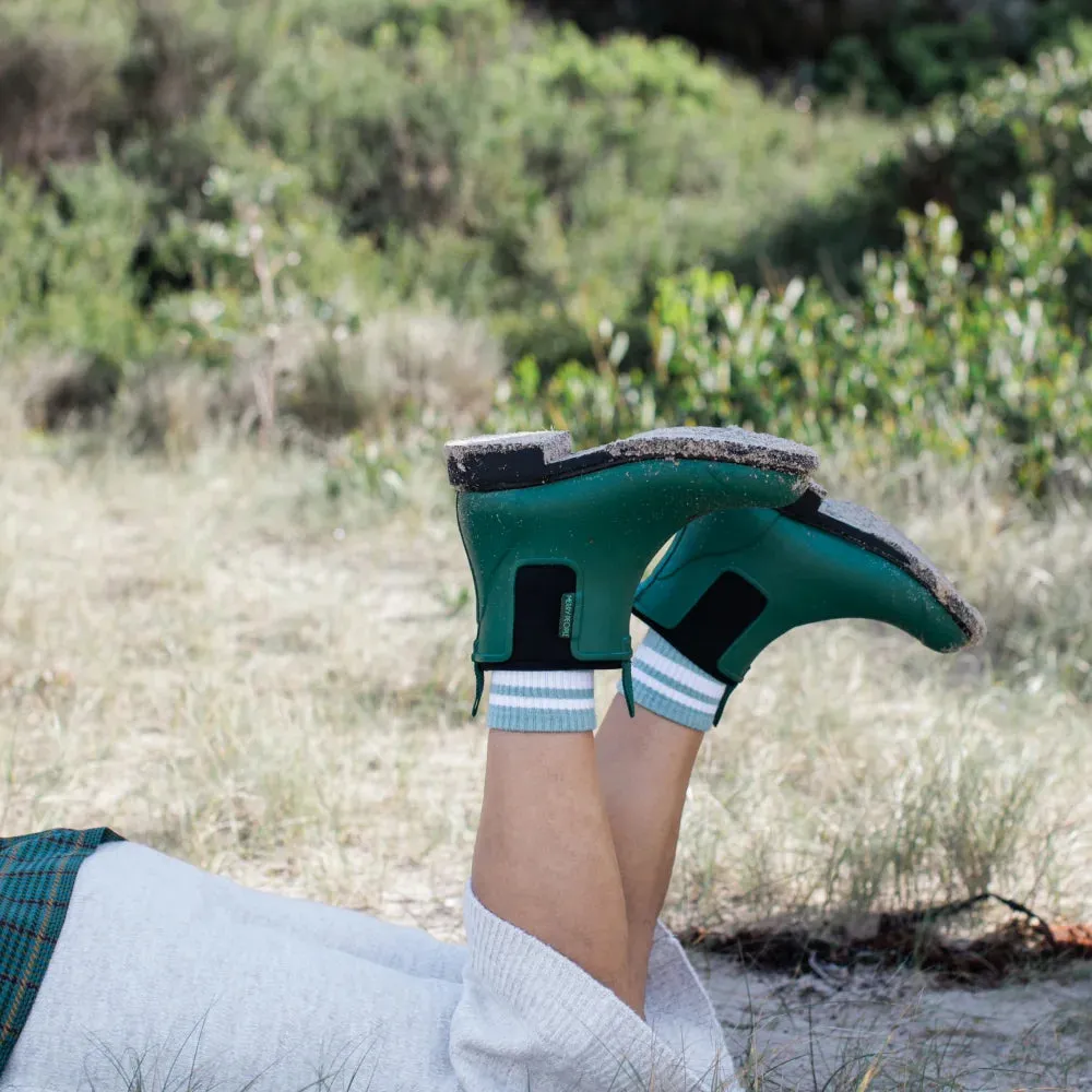 Bobbi Rain Boot // Alpine Green & Black