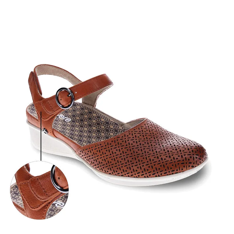 Calabria Cognac -  Revere Comfort Shoes at Brandys Shoes