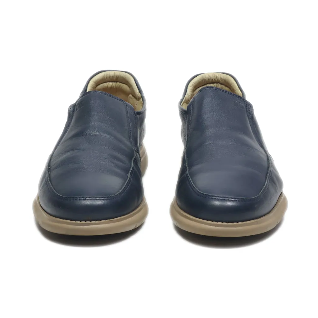 Callaghan Casual Slip Ons Leather Blue Colour For Men