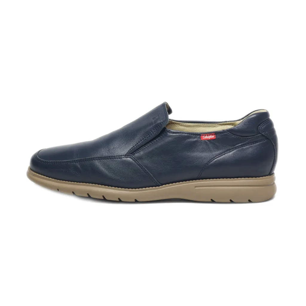 Callaghan Casual Slip Ons Leather Blue Colour For Men