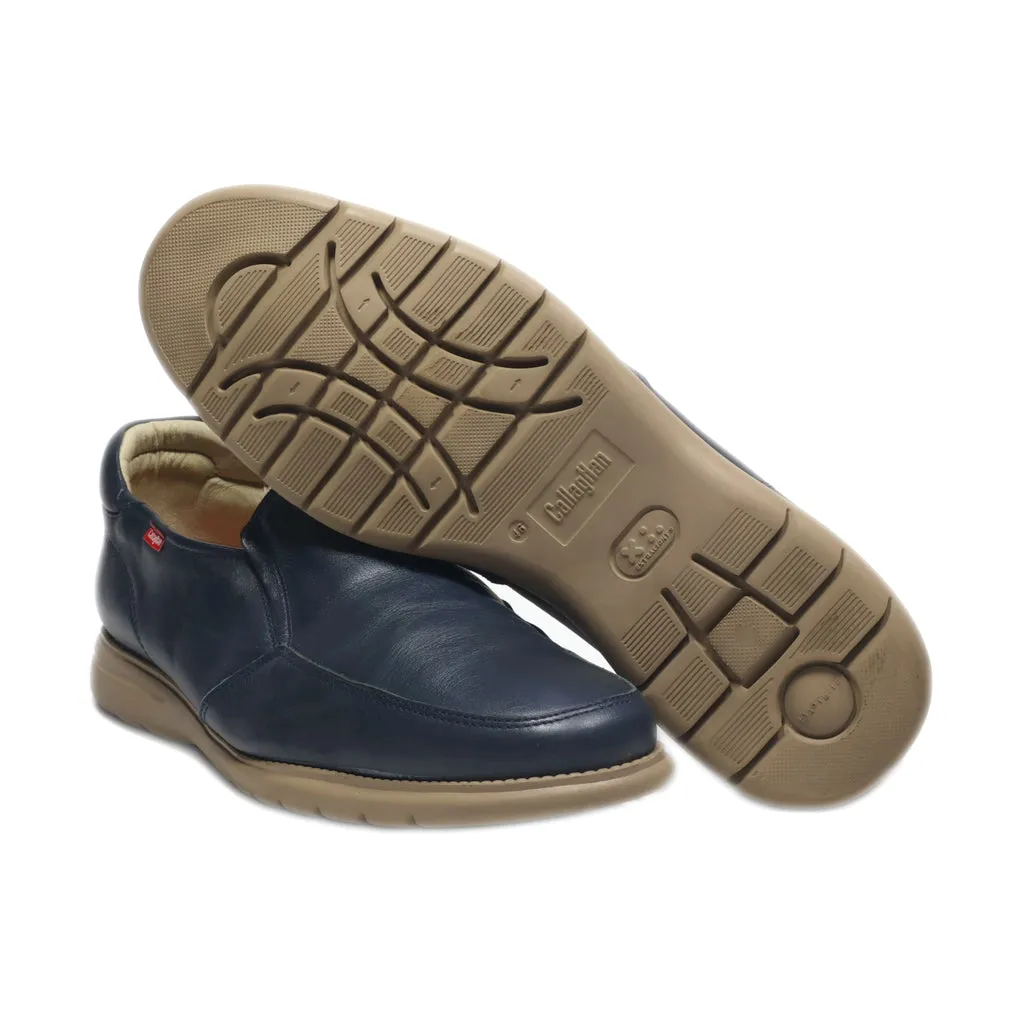 Callaghan Casual Slip Ons Leather Blue Colour For Men