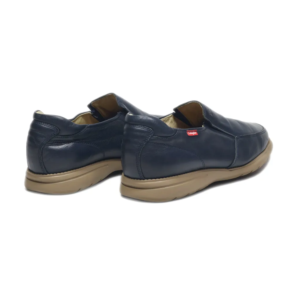 Callaghan Casual Slip Ons Leather Blue Colour For Men