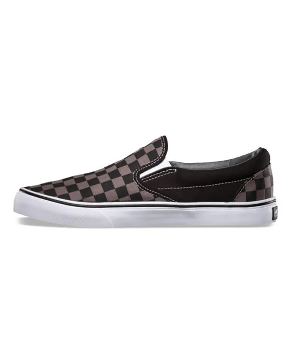 Classic Slip-On Shoes - Black/Pewter