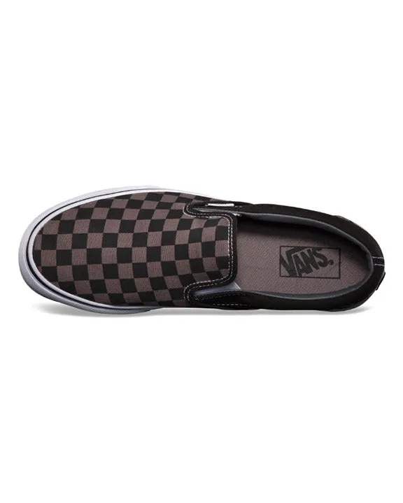 Classic Slip-On Shoes - Black/Pewter