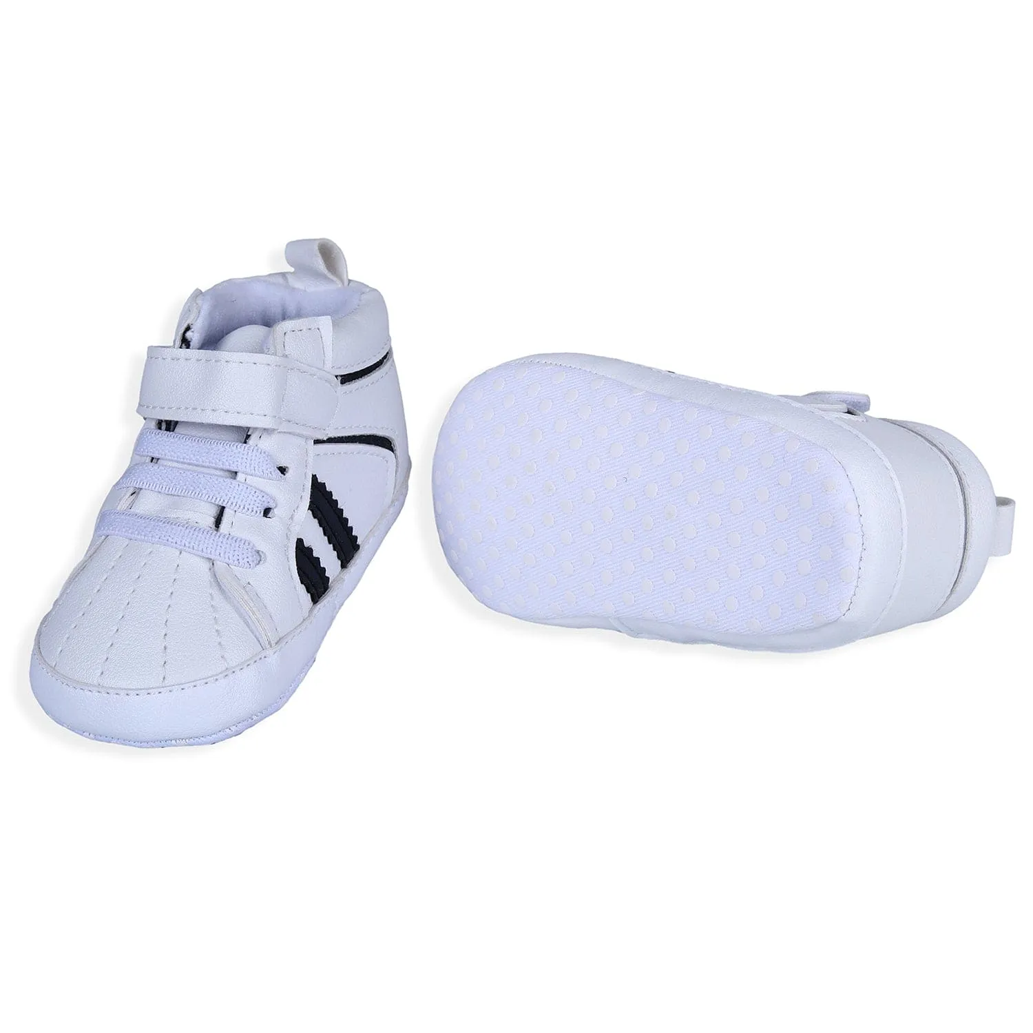 Classic Stripes Comfortable And Breathable Anti-Slip Sneaker Shoes - White