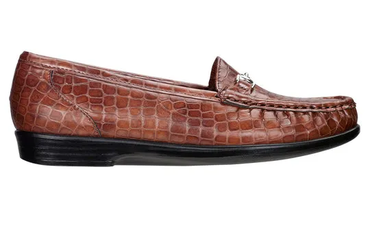 COGNAC CROC | SAS Metro Cognac Croc at Brandy's Shoes Made in USA