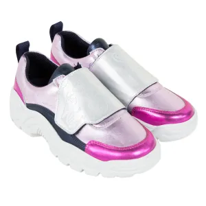 Colorblock Metallic Leather Sneakers - Kid  - FINAL SALE