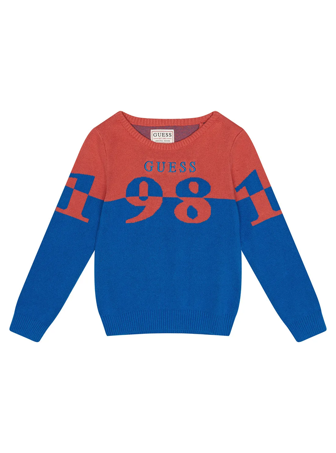 Eco Red Combo Logo Knit Jumper (2-7)