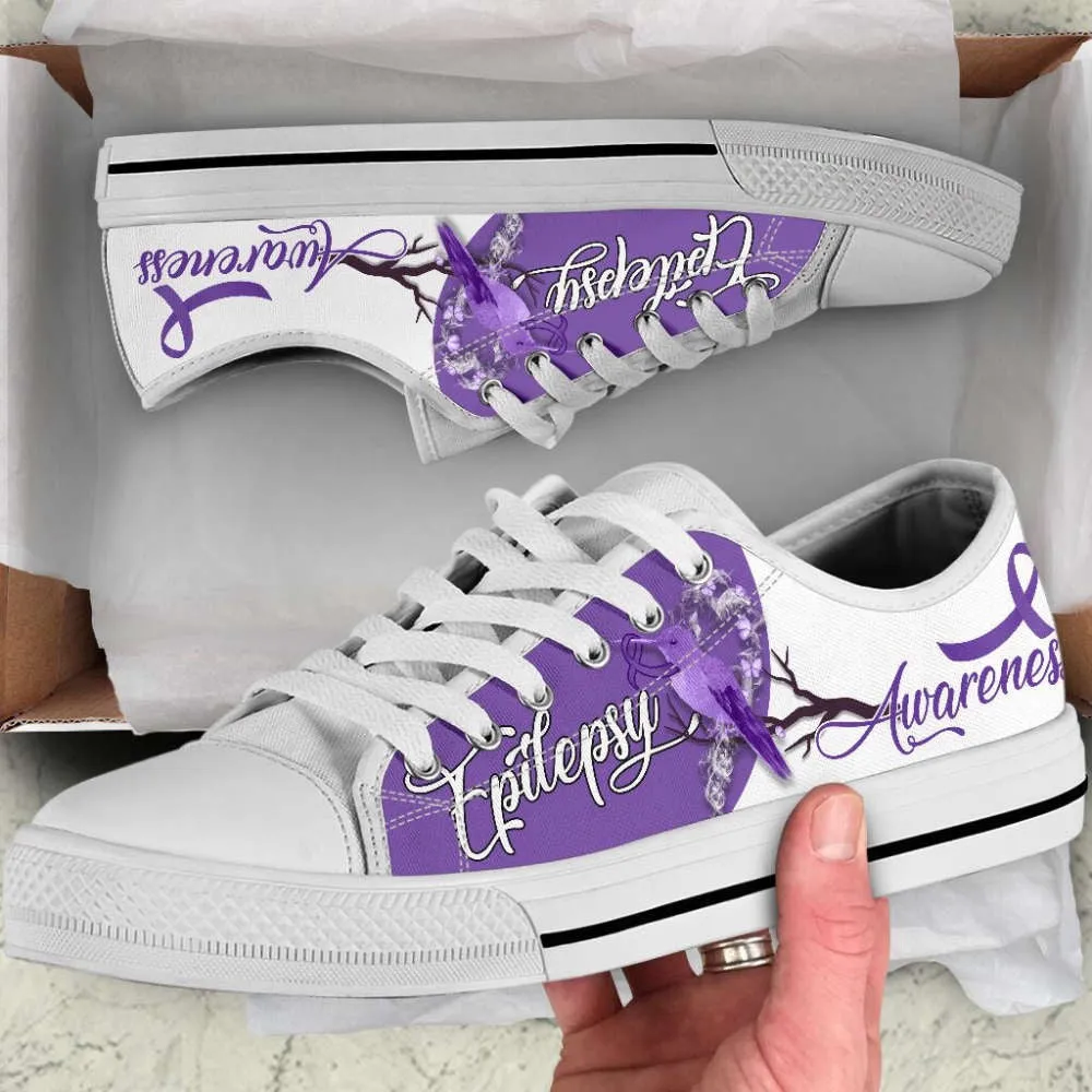 Epilepsy Hummingbird Shoes Low Top Shoes Canvas Shoes, Best Canvas Shoes, Low Top Sneaker