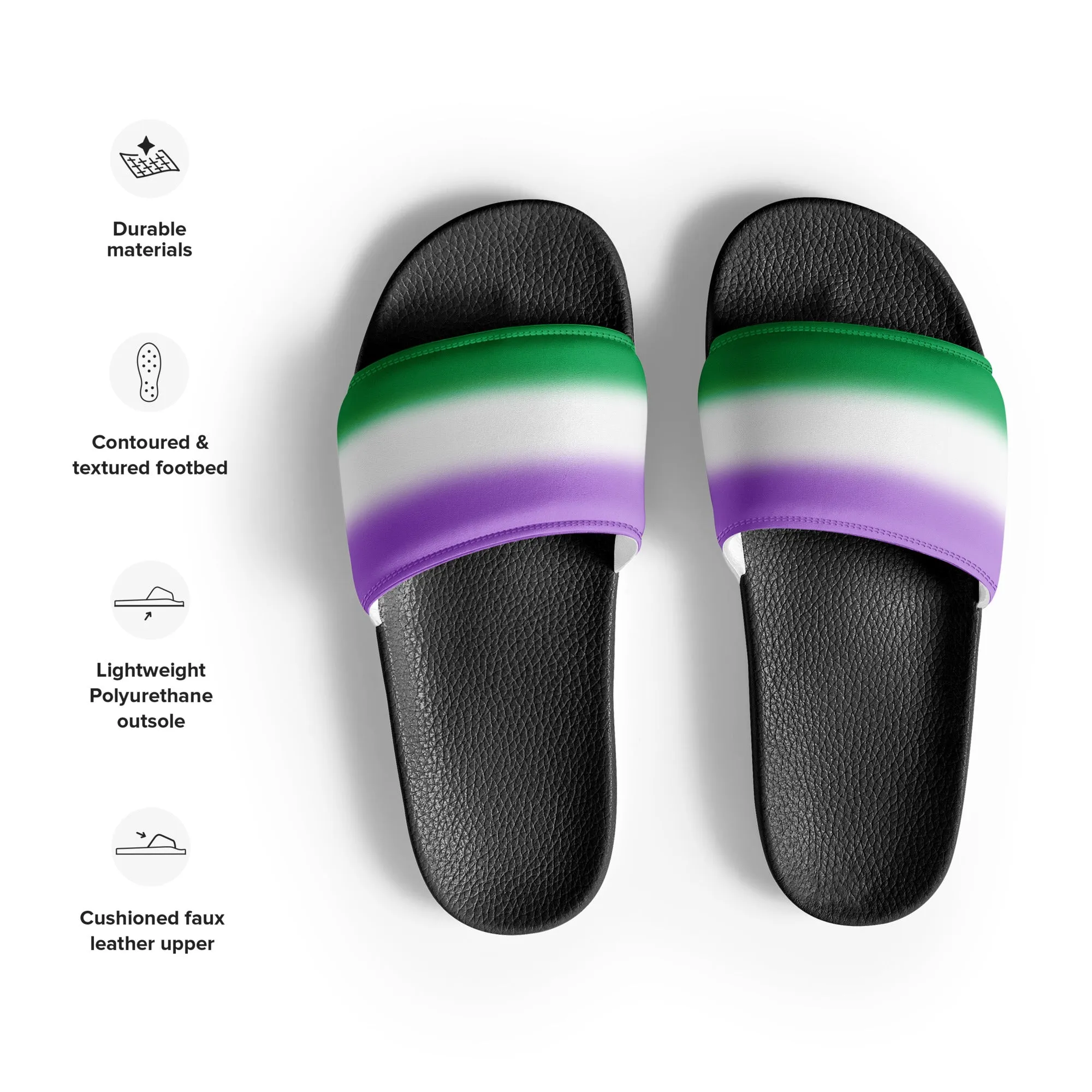 Genderqueer Pride Womens Slides Sandals