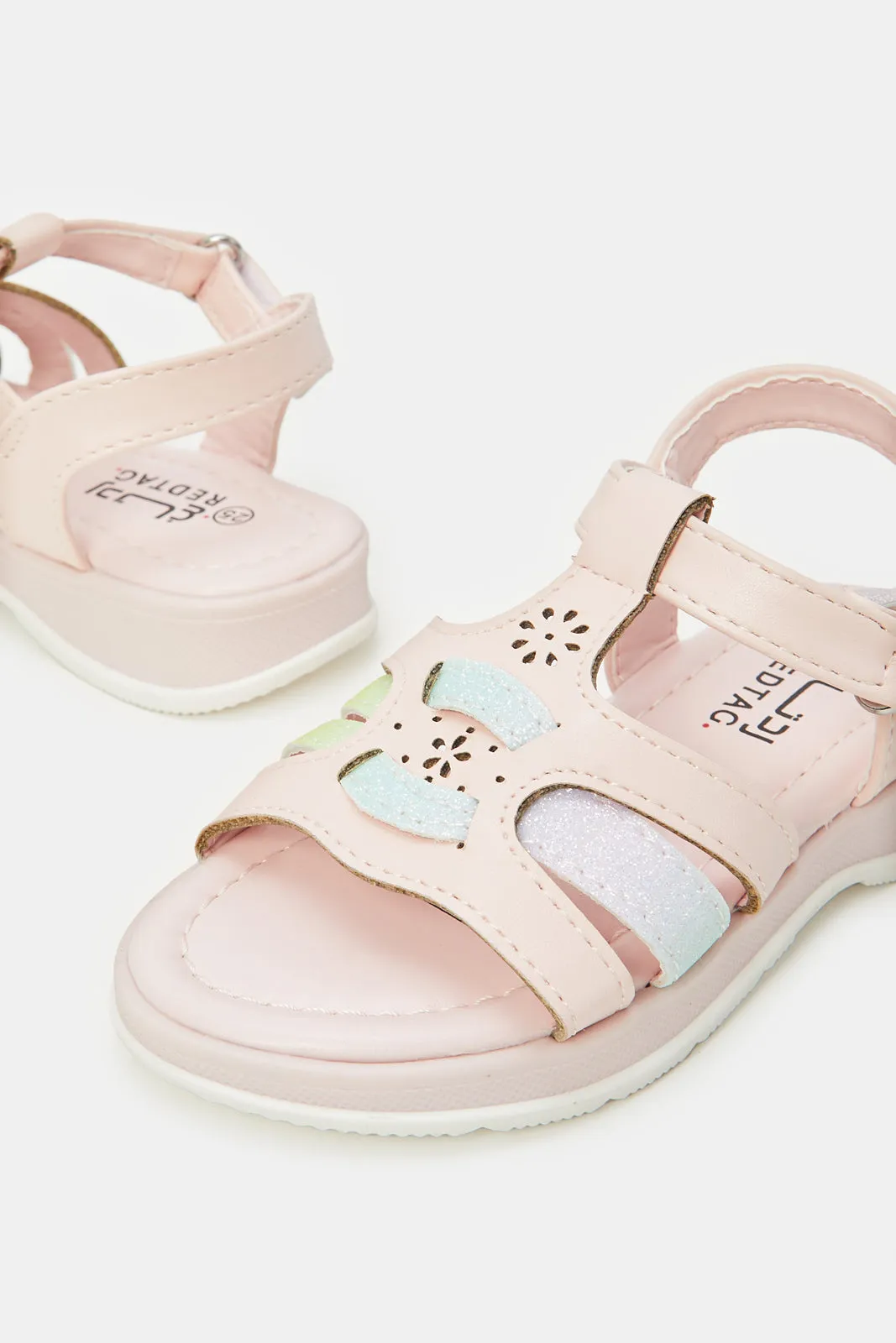 Girls Pink Backstrap Sandal