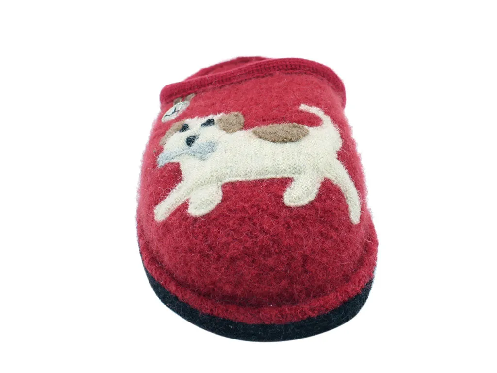 Haflinger Slippers Flair Fido Red