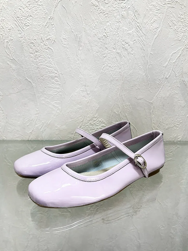 Hai x Reqins Honoree Mary Janes, Lilac Patent