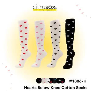 Hearts Below Knee Socks