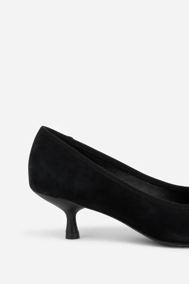 INTENTIONALLY BLANK BINA SUEDE KITTEN HEELS