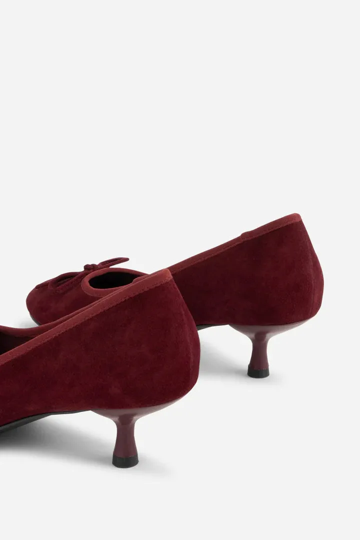 INTENTIONALLY BLANK BINA SUEDE KITTEN HEELS