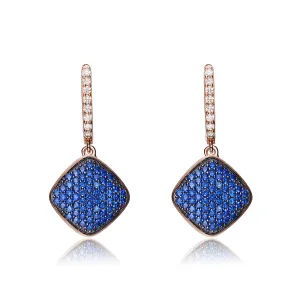 Isabelle Sapphire Shape Dangling Earrings