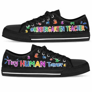 Kindergarten Teacher Tiny Human Temper Low Top Shoes, Teacher Shoes, Low Top Sneakers