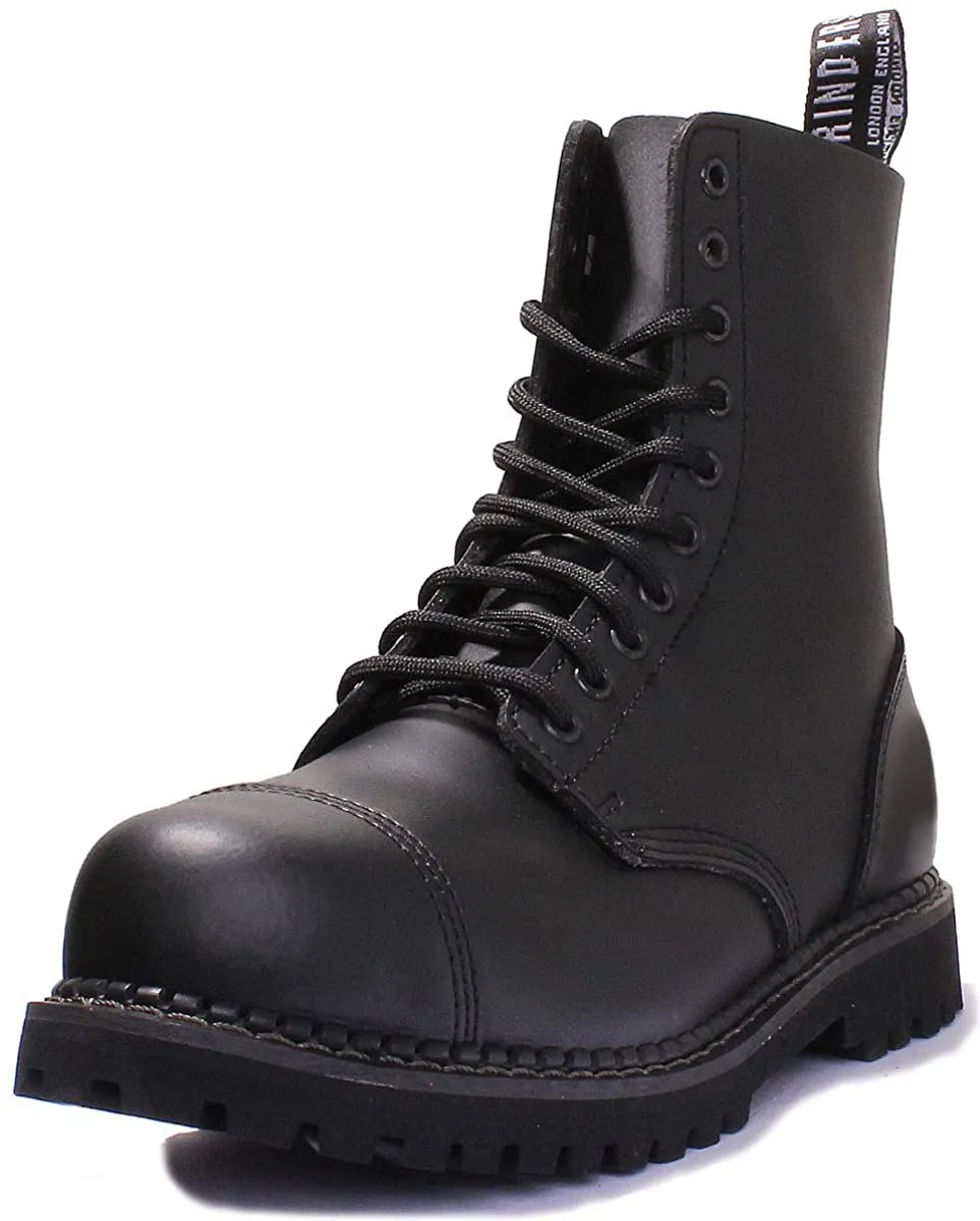 Leather Skinhead Boots 10 Hole