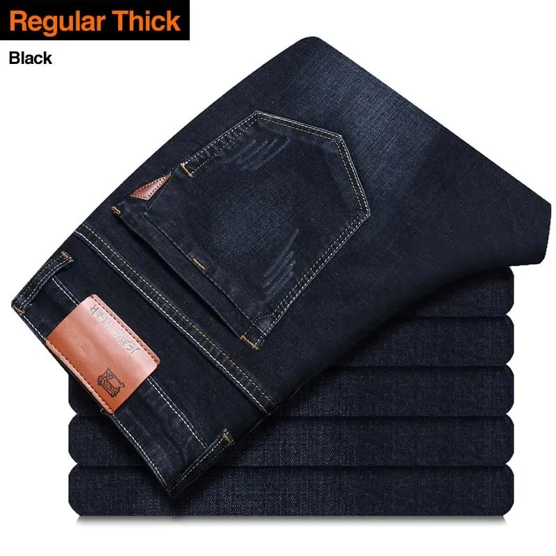 Men Classic Slim Fit Style Stretch Monkey Wash Denim Jeans