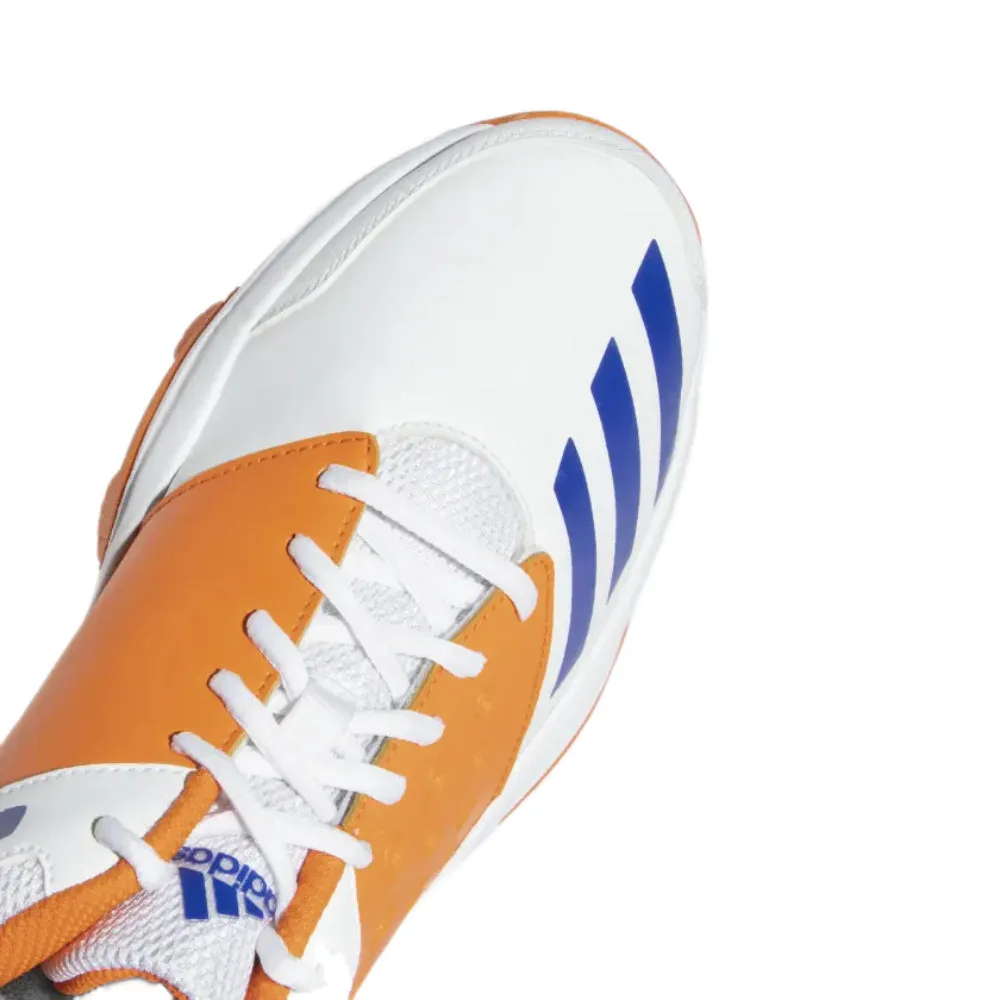 Men's Crinu 23 Cricket Shoe (Cloud White/Lucid Blue/Semi Impact Orange)