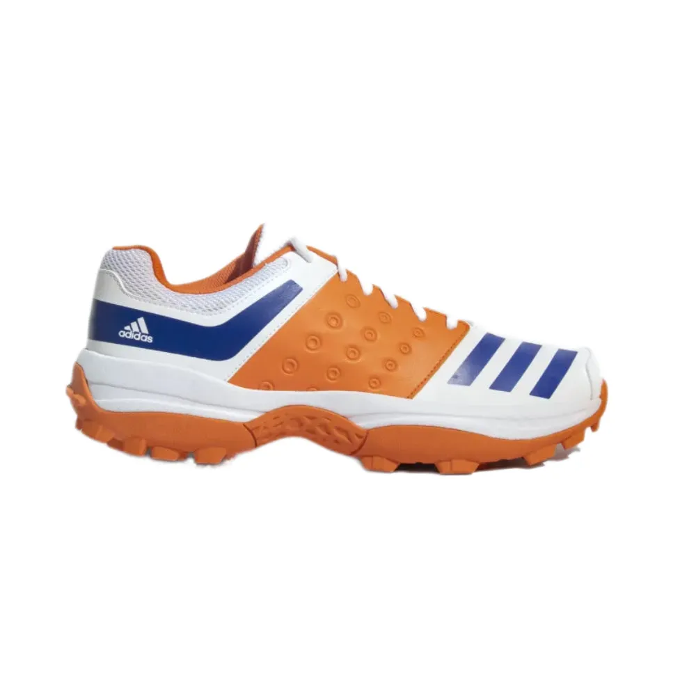 Men's Crinu 23 Cricket Shoe (Cloud White/Lucid Blue/Semi Impact Orange)