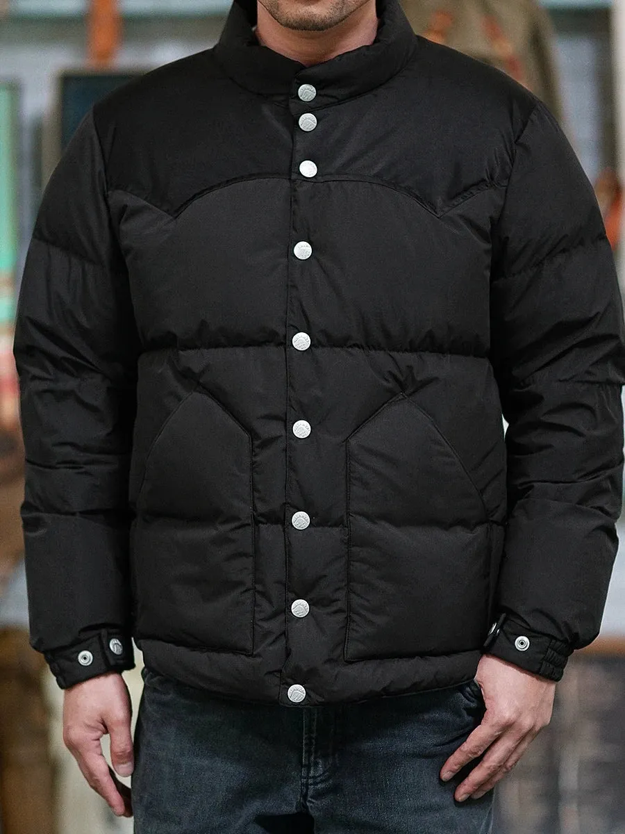 Men's Stand Collar Down Jacket - Thick Warm Winter Wear