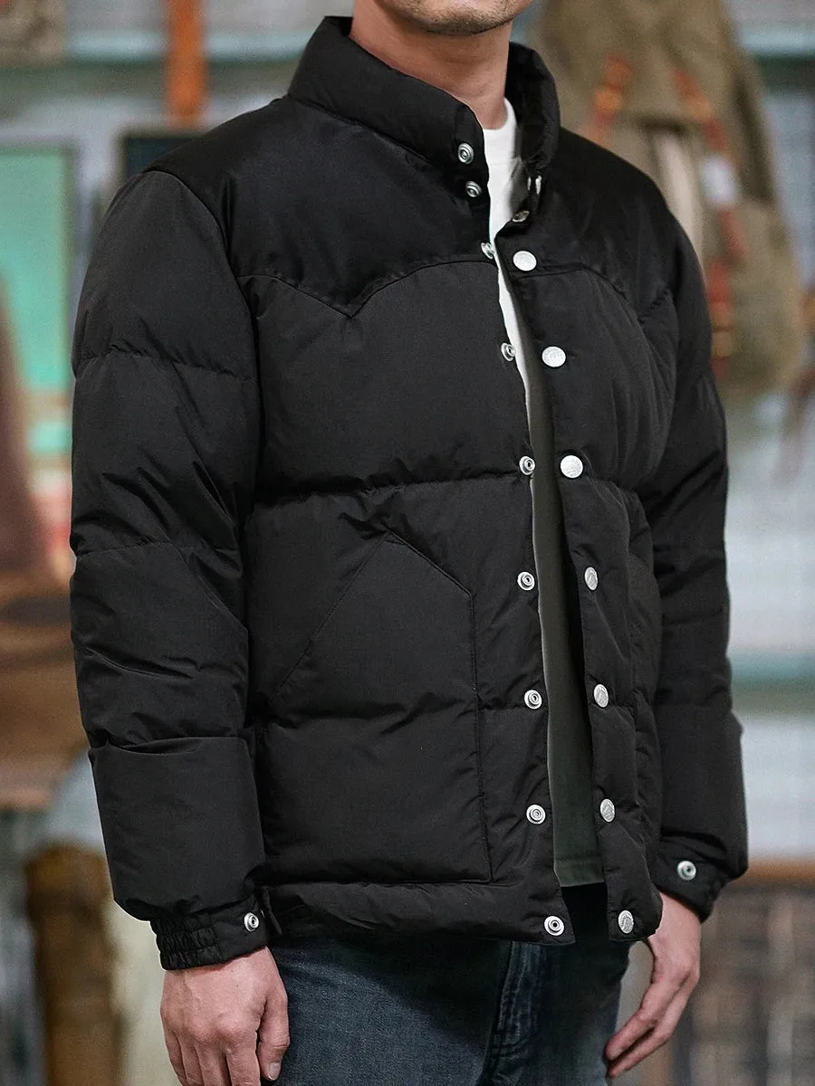 Men's Stand Collar Down Jacket - Thick Warm Winter Wear