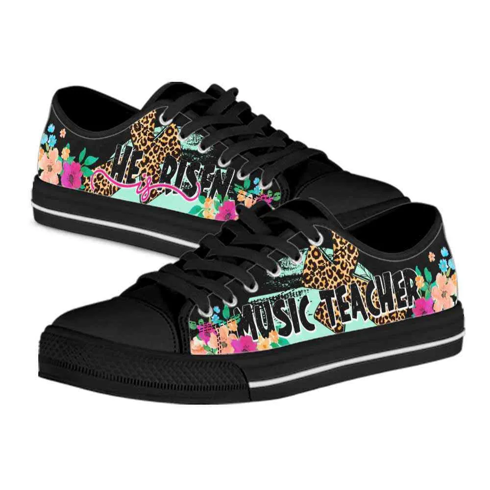 Music Teacher He Is Risen Low Tops, Teacher Shoes, Low Top Sneakers