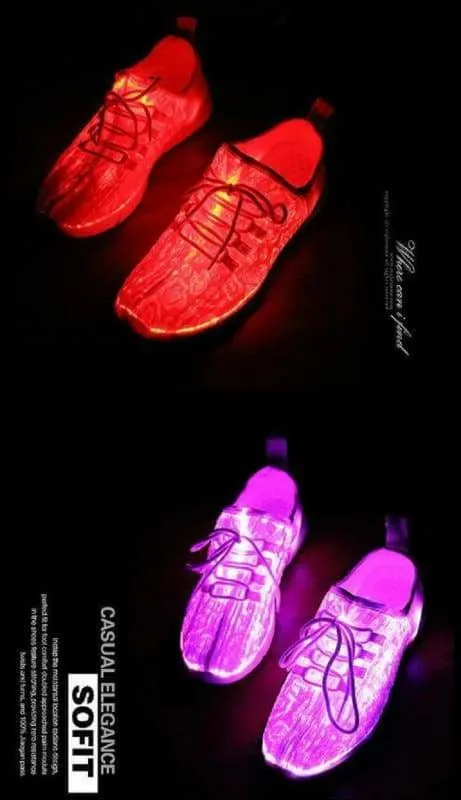 New Led Fiber Optic Shoes