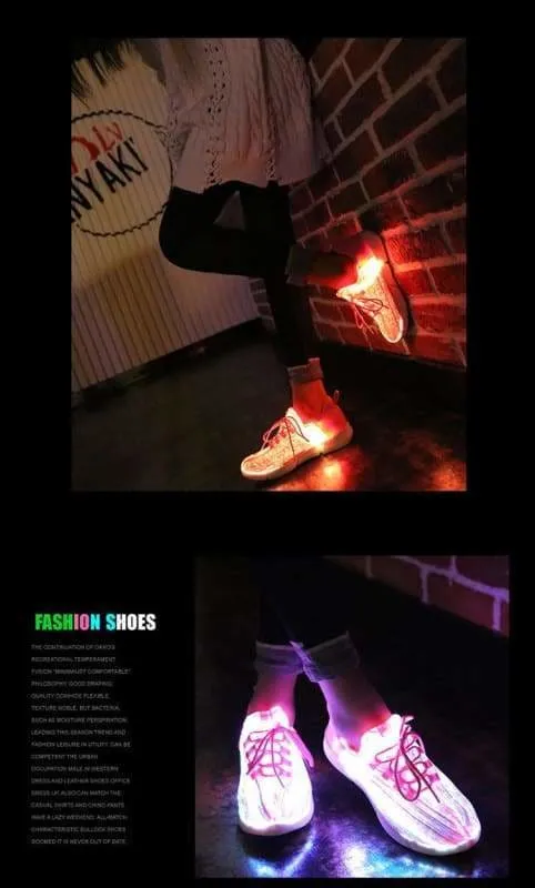 New Led Fiber Optic Shoes