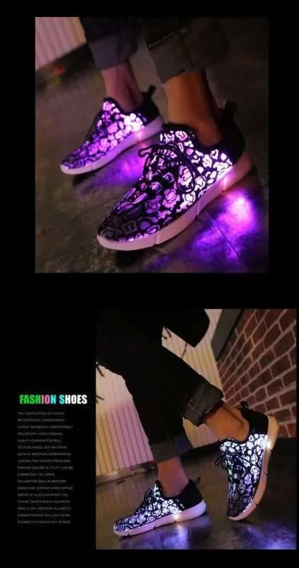 New Led Fiber Optic Shoes