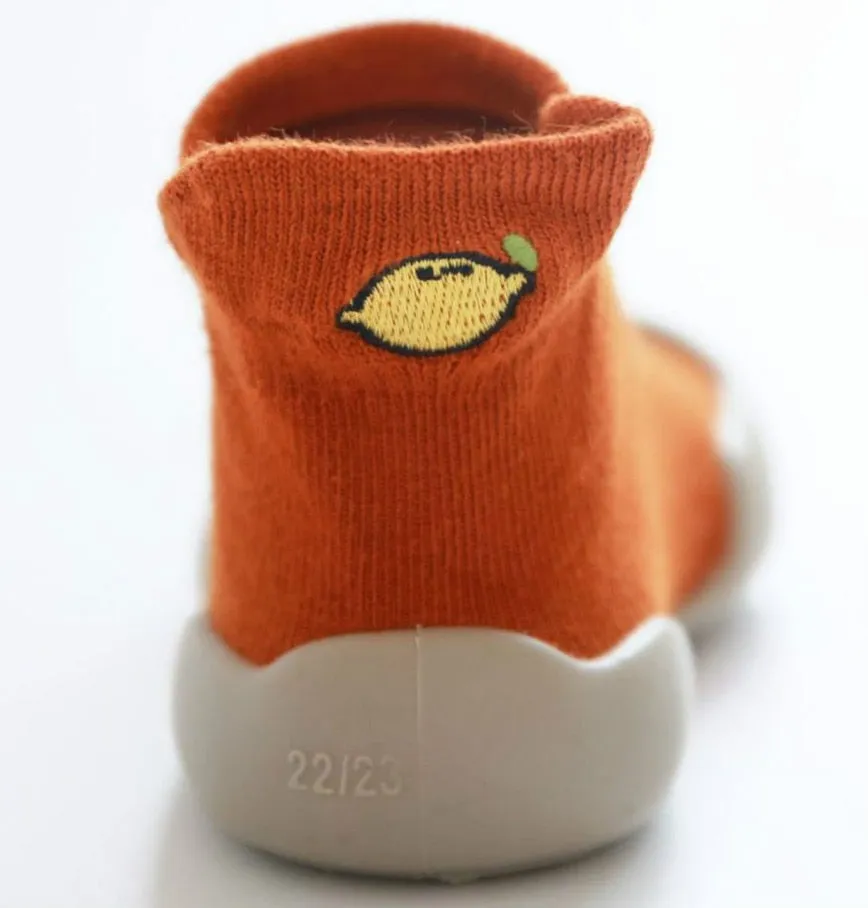 Newborn Baby Girl Shoes Embroidery Pattern Nonslip Floor Socks Kids Girls Soft Rubber Shoes - TGSH50687