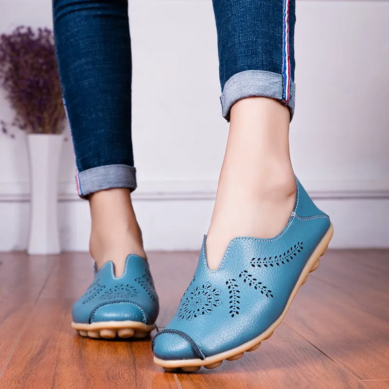 Owlkay Hollow Flat Bottom Women Shoes