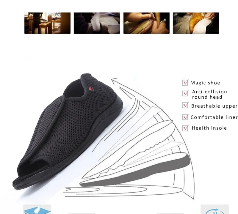 Owlkay Wide Diabetic Shoes For Swollen Feet - NW6008