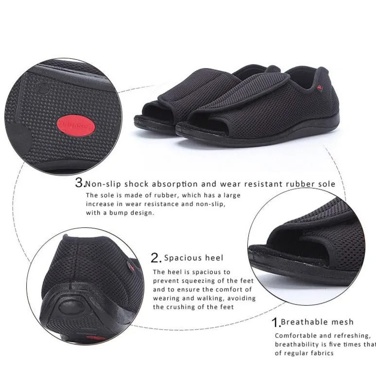 Owlkay Wide Diabetic Shoes For Swollen Feet - NW6008