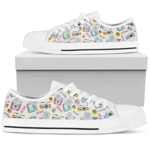 Photograph Women's Low Top Shoes , Low Top Sneaker, Low Top Canvas Shoes