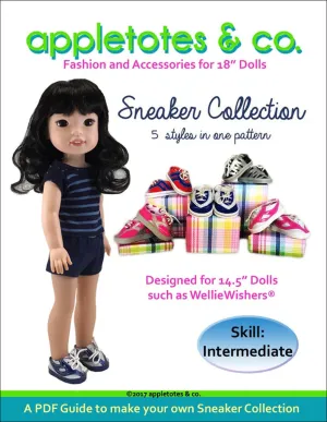 Sneaker Collection Sewing Patterns for 14.5" Dolls