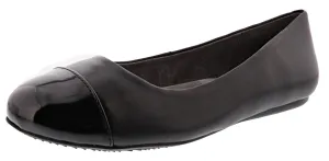 Softwalk Women's Napa 2E Wide Width Slip On Ballerina Flats