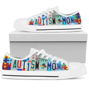 Stylish Autism Mom Low Top Shoes , Low Top Sneaker, Low Top Canvas Shoes