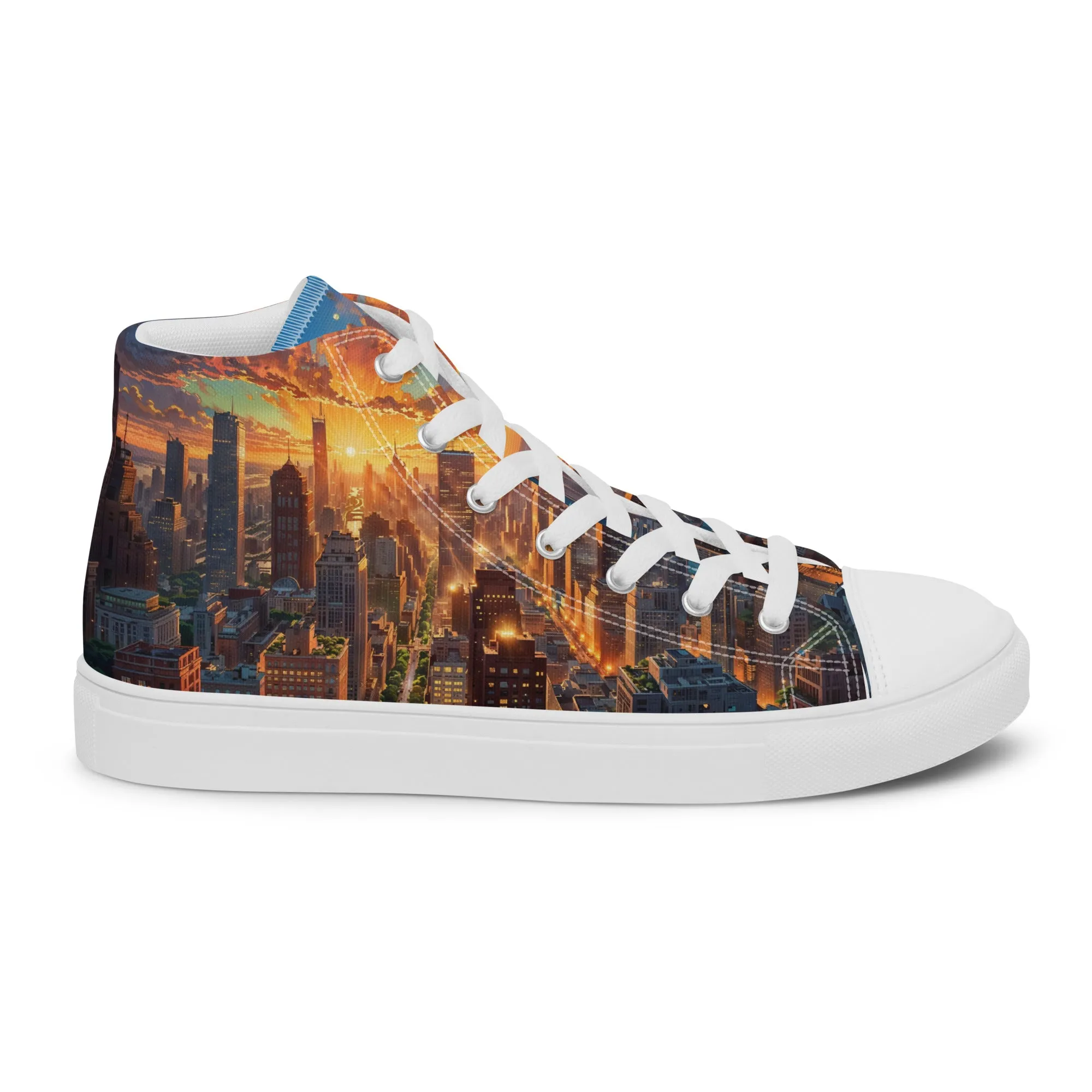 Unisex high top canvas shoes- City