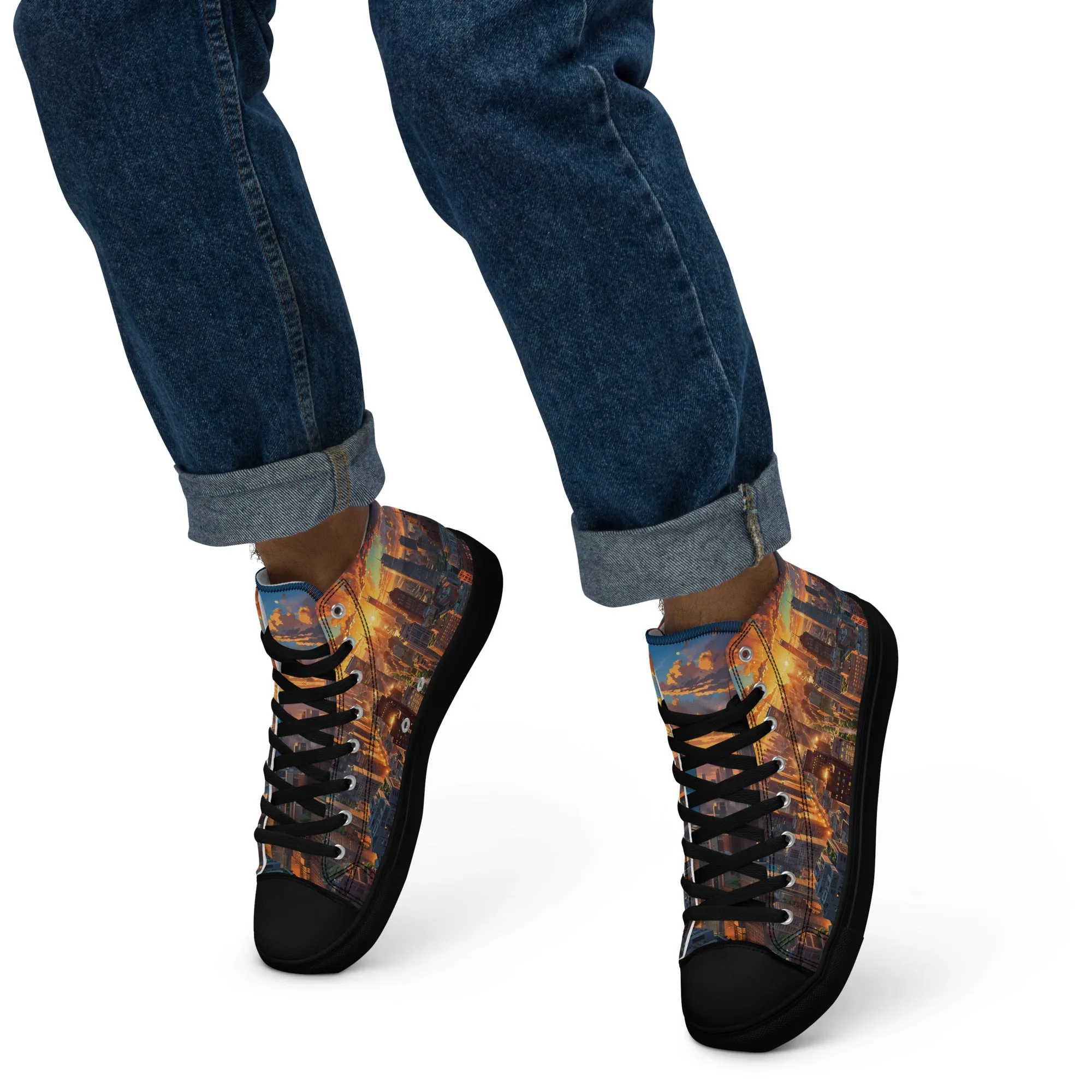 Unisex high top canvas shoes- City