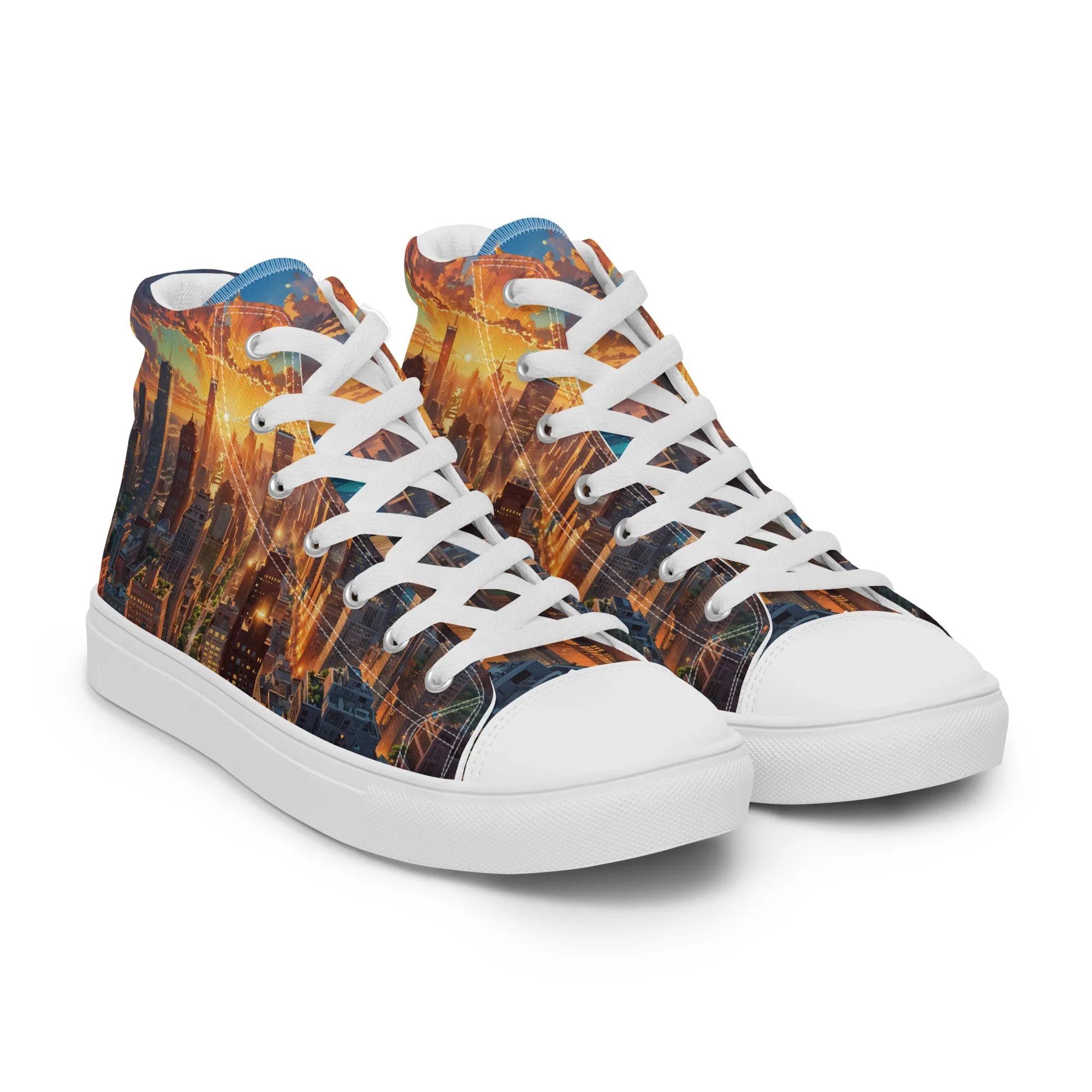 Unisex high top canvas shoes- City